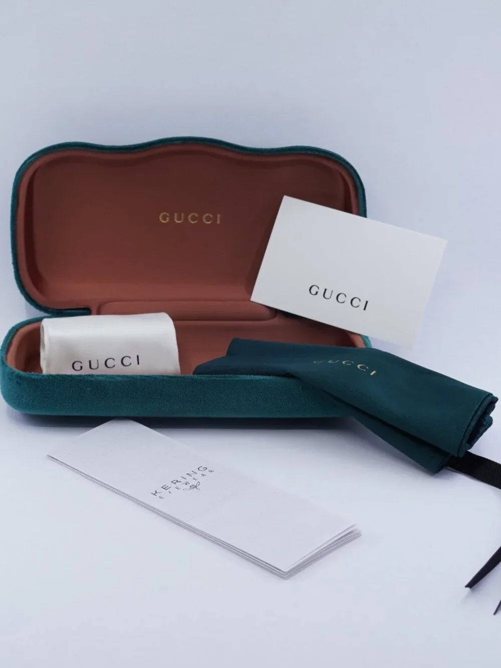 Gucci GG0963O 004 Square Eyeglasses – Transparent Green 53mm